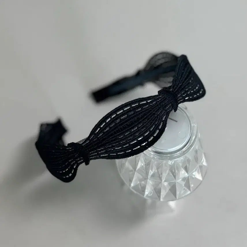 [BUNJANG] Lace Vienna Hairband / 레이스 블랙 비엔나 헤어밴드