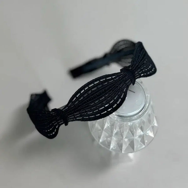 [BUNJANG] Lace Vienna Hairband / 레이스 블랙 비엔나 헤어밴드