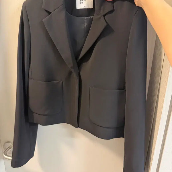 [BUNJANG] 8seconds Black Crop Jacket XS / 에잇세컨즈 블랙 크롭 자켓 XS