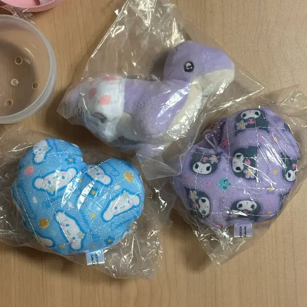 [BUNJANG] Sanrio Kuromi Cinnamoroll Heart Dinosaur Keyring / 산리오 쿠로미 시나모롤 하트 키링 공룡 키링