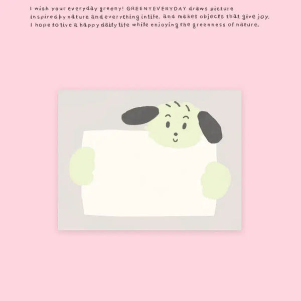 [BUNJANG] Greeny Everyday Dog & Sofa Memo Pad Set (2 Types) / 2종 그리니에브리데이 강아지, 소파 메모패드