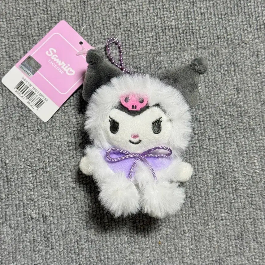 [BUNJANG] Kuromi Doll Bag Charm Color Cape Sanrio Keyring / 쿠로미 인형 가방걸이 컬러망토 산리오 키링 미사용 새 상품