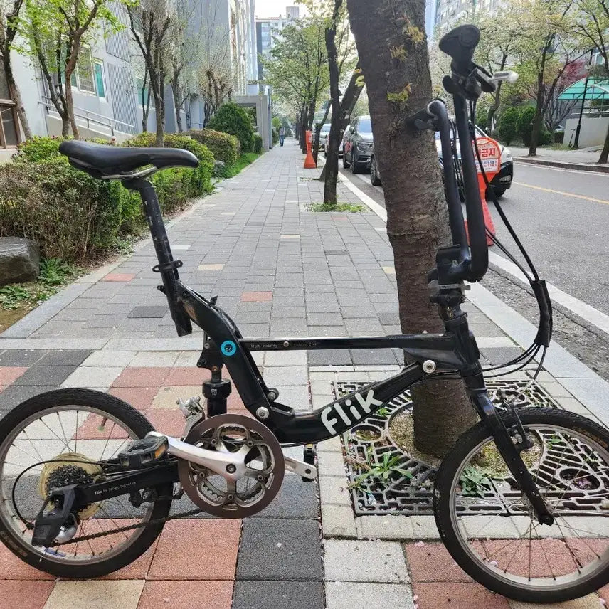 [BUNJANG] Flik EZ18 Folding Minivelo Bicycle - Black / 플릭 이지18 Flik EZ18  접이식 미니벨로 자전거 블랙