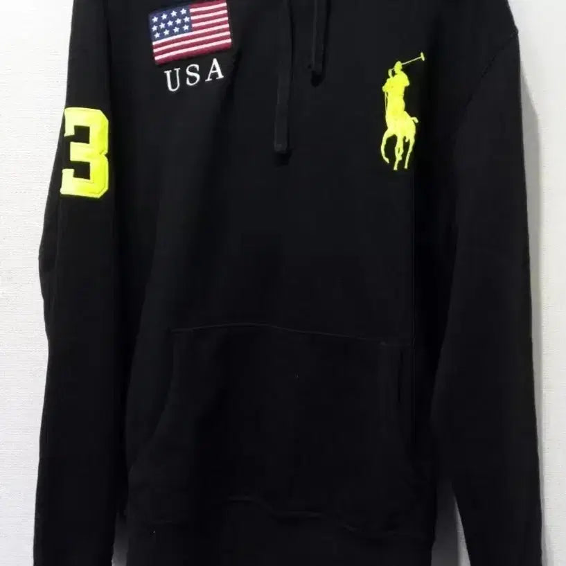 [BUNJANG] Polo Ralph Lauren Big Pony USA Flag Hoodie (Size M-L) / 폴로 POLO 빅포니 USA 성조기 후드티 95~100