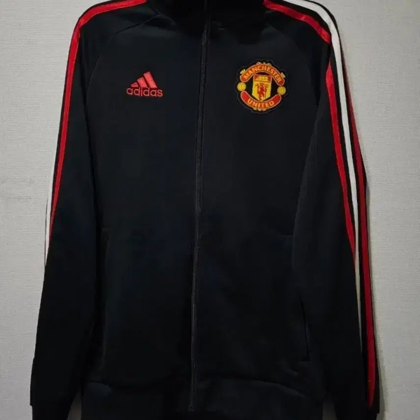 [BUNJANG] Adidas Manchester United Red & Black Track Top Jersey / 아디다스 맨유 검빨 트랙탑 져지집업 85~90 / XS~S