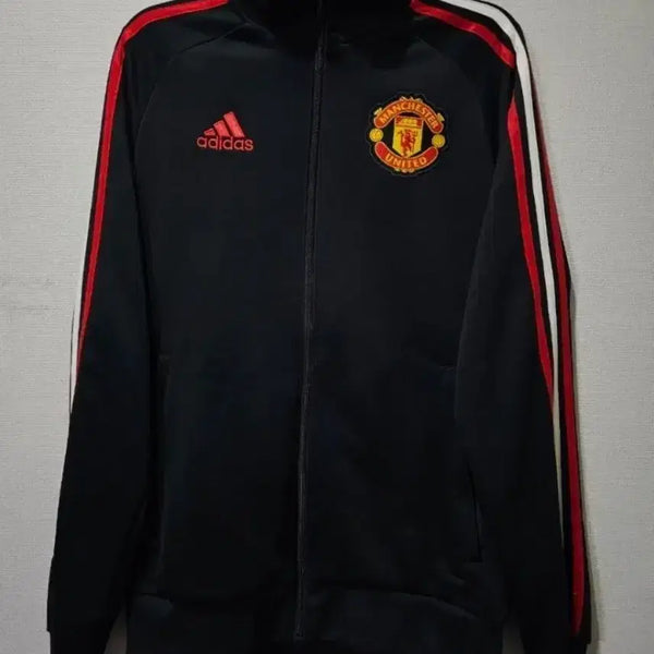 [BUNJANG] Adidas Manchester United Red & Black Track Top Jersey / 아디다스 맨유 검빨 트랙탑 져지집업 85~90 / XS~S