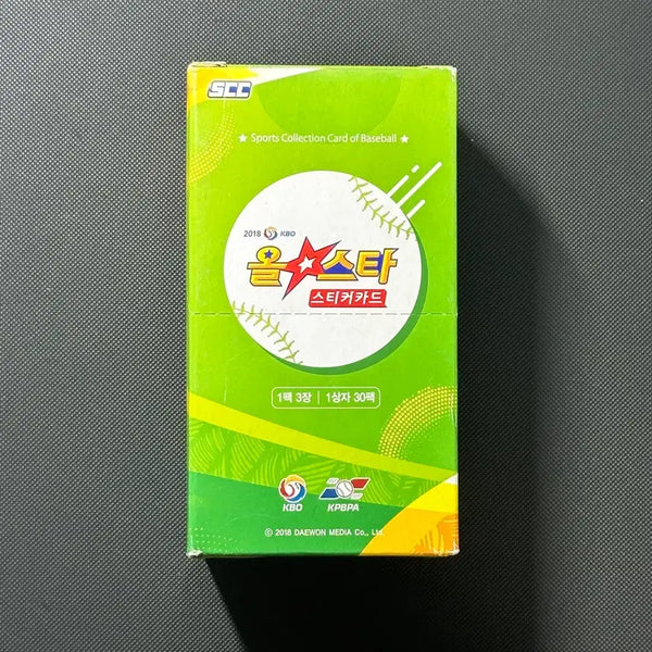 [BUNJANG] 2018 KBO Baseball Sports Sticker Card Box (Sealed) / 2018 kbo 야구 스포츠 스티커 카드 박스 (미개봉) 띠부씰