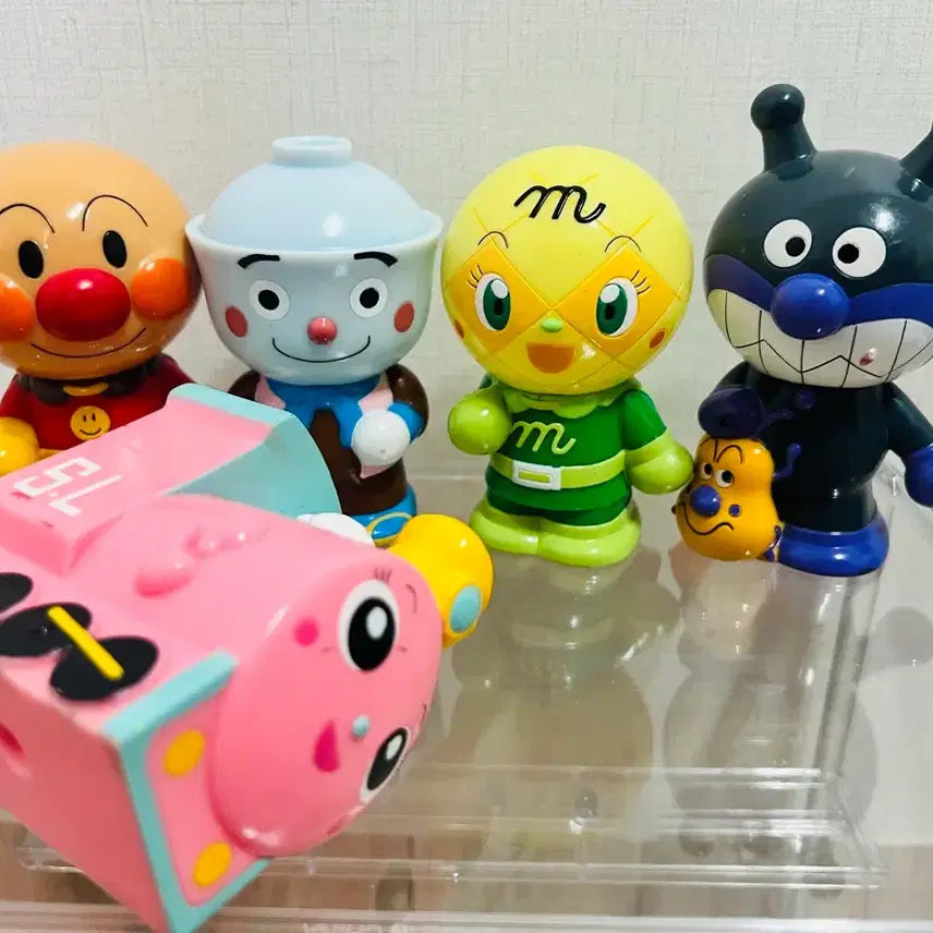 [BUNJANG] Anpanman Squeaky Soft Vinyl Toy Set / 호빵맨 삑삑이 소프비 5종 세트 팝니다