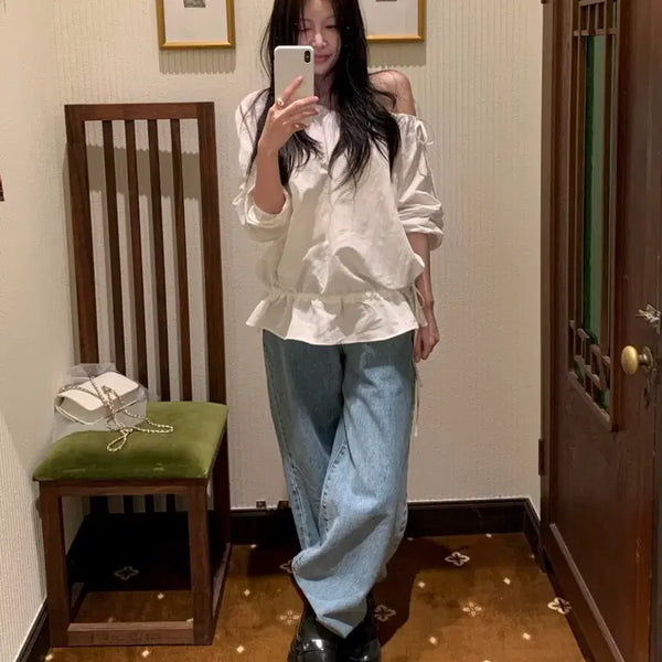 [BUNJANG] Lilykots Shure Blouse / 릴리코츠 슈어 블라우스 shure blouse