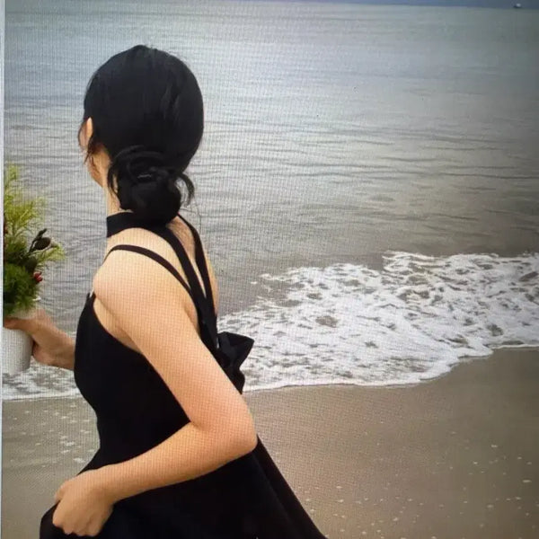 [BUNJANG] Plonoo Black Marie Dress / 1회착용)플로뉴 블랙마리 드레스 L 사이즈 판매합니다