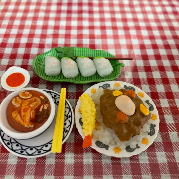 [BUNJANG] Re-Ment Miniature Curry and Food Models / 리멘트식완 카레외