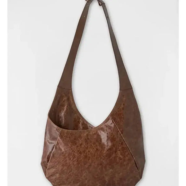 [BUNJANG] coor Half Moon Cross Leather Tote Bag / [1회 착용] coor쿠어 하프 문 크로스 레더 토트백_원가 19.5만원