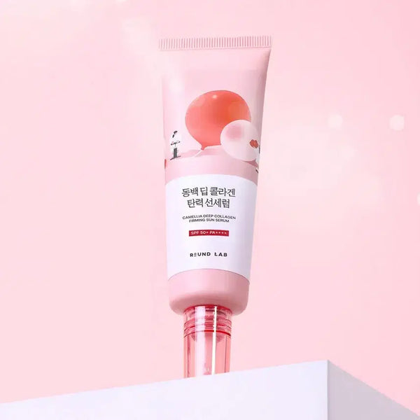 [BUNJANG] Round Lab Camellia Deep Collagen Sun Serum 50ml / 라운드랩 동백 딥 콜라겐 탄력 선 세럼 50ml