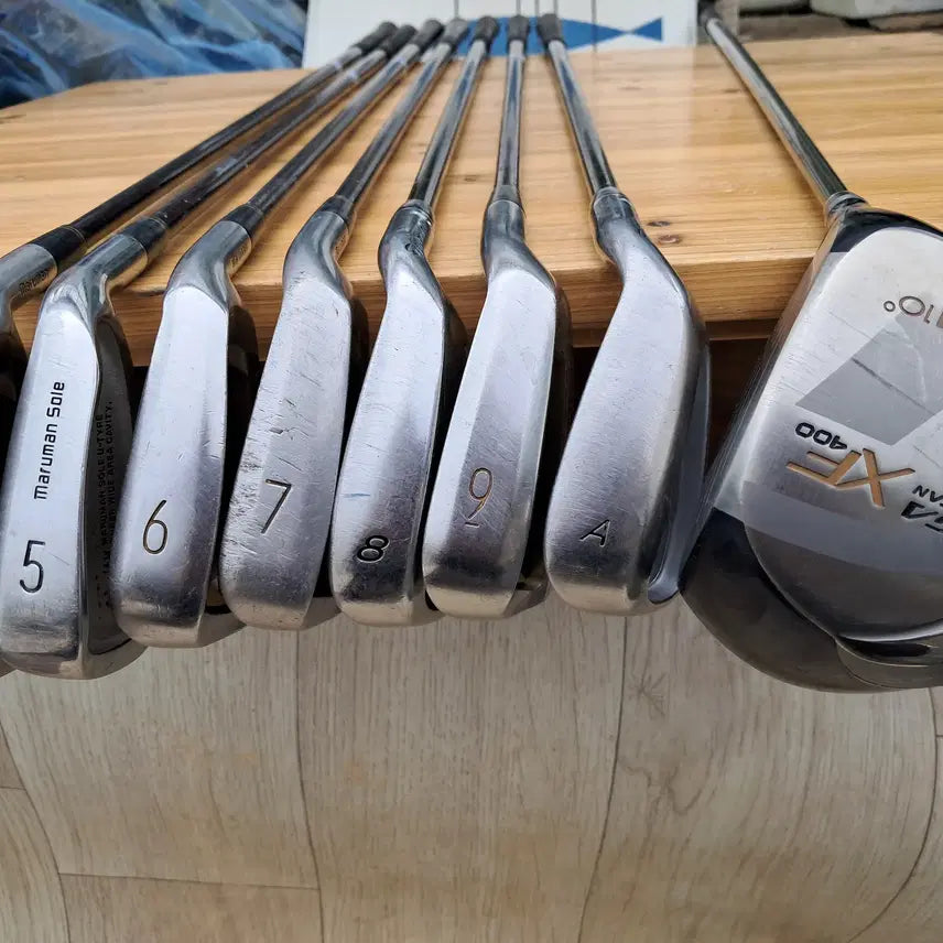 [BUNJANG] Maruman & TaylorMade Mixed Brand Golf Club Full Set with Driver and Bag / 마루망.테일러메이드,드라이버포함,아이언,골프백,풀세트(거의 보관만 많이)