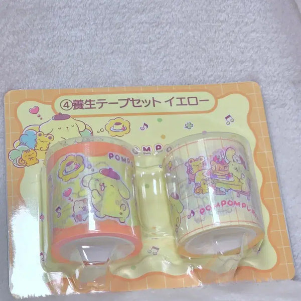 [BUNJANG] Sanrio Pompompurin Kuji Lottery Prize 4th Place, 2 types of Washi Tape, Sealed / 산리오 폼폼푸린 쿠지 4등상 마테 2종 미개봉