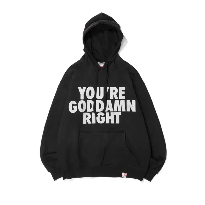 [BUNJANG] Extraordinary You're Goddamn Right Fade Wash Hoodie / 엑스트라오디너리 YOURE GODDAMN RIGHT FADE WASHIN