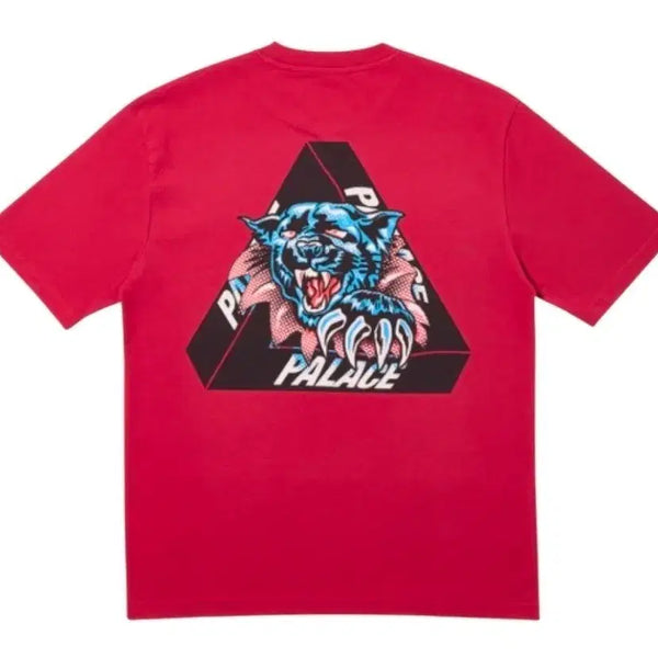 [BUNJANG] Palace Skateboards Ribbed T-Shirt Dark Red 19FW / 팔라스 립드 티셔츠 다크 레드 - 19FW