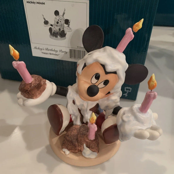 [BUNJANG] Disney WDCC Mickey Mouse Birthday Party Figurine Ornament / 디즈니 WDCC 미키마우스 생일 파티 피겨린 피규어 장식 오너먼트