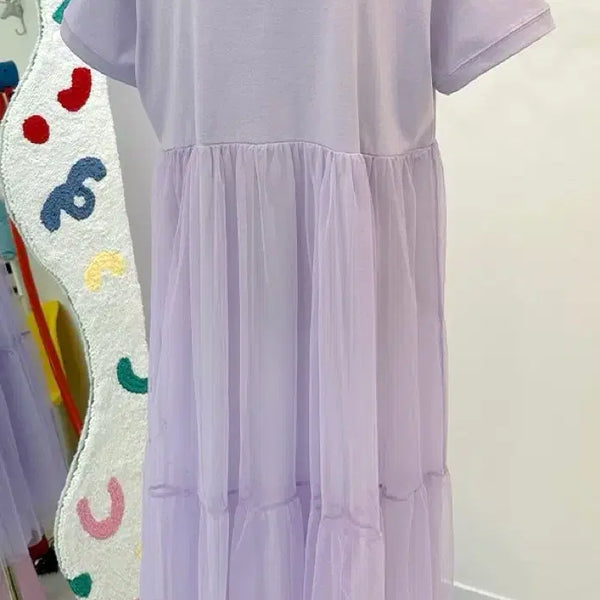 [BUNJANG] Lilac Rere Kara Long Dress / 라일락 레레 카라 샤 롱 원피스 44~99