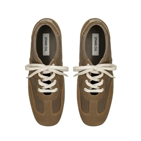 [BUNJANG] Standoil Marrow Square Sneakers Brown / 스탠드오일 머로우 스퀘어 스니커즈 브라운