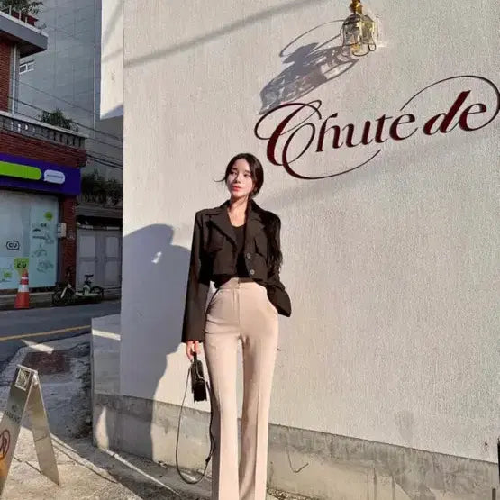 [BUNJANG] Mayyun All Season Daily Slacks Beige Straight Fit S Long / 새상품)메이윤 사계절 매일 슬랙스 베이지 일자핏 S 롱