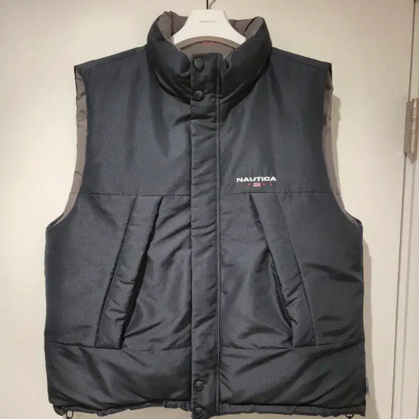 [BUNJANG] Nautica 83 Flag Yacht Reversible Down Vest L / [노티카] 83플래그 요트 리버시블 다운베스트 L