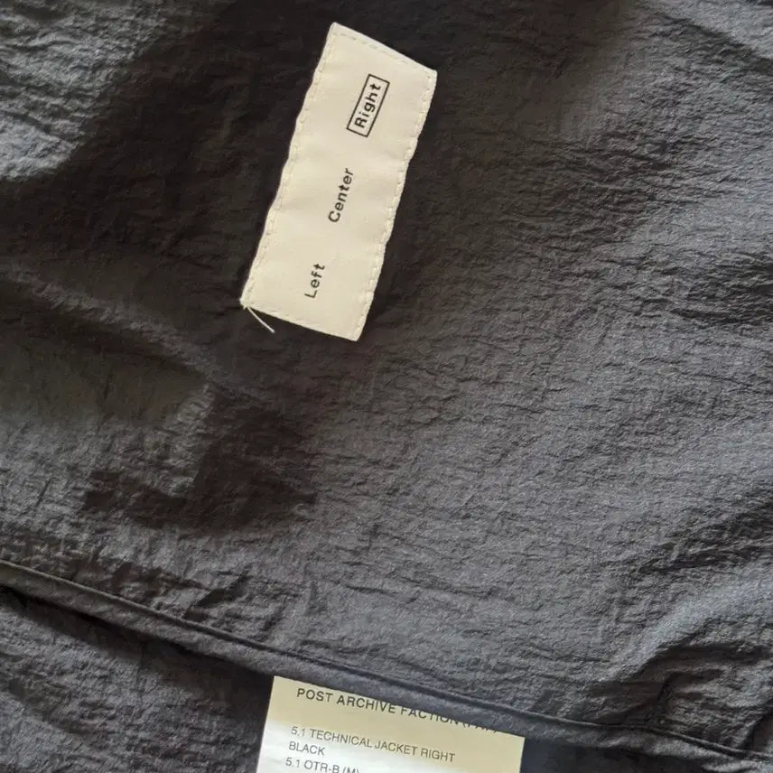 [BUNJANG] Post Archive Faction (PAF) 5.1 Technical Jacket Light Black / 포스트아카이브팩션 (파프) 5.1 테크니컬 자켓 라이트 블랙