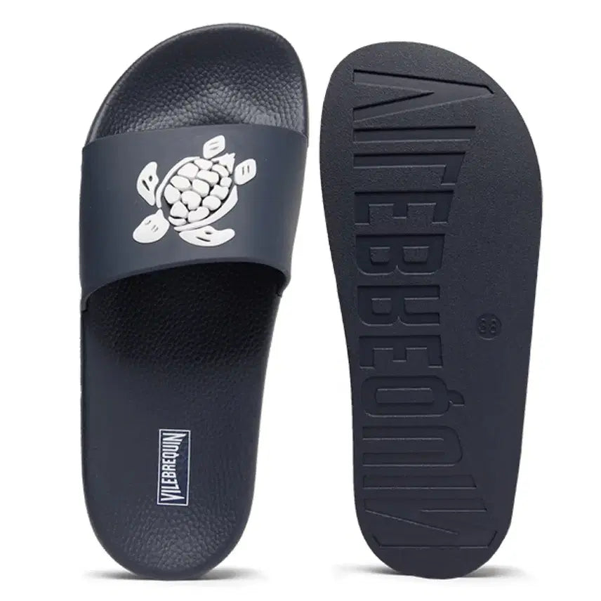 [BUNJANG] Bilboquah Turtle Beach Slides Navy (Size 44 / 280) / 프랑스 하이앤드 스윔 빌보콰 거북이 비치 슬라이드 44(280)