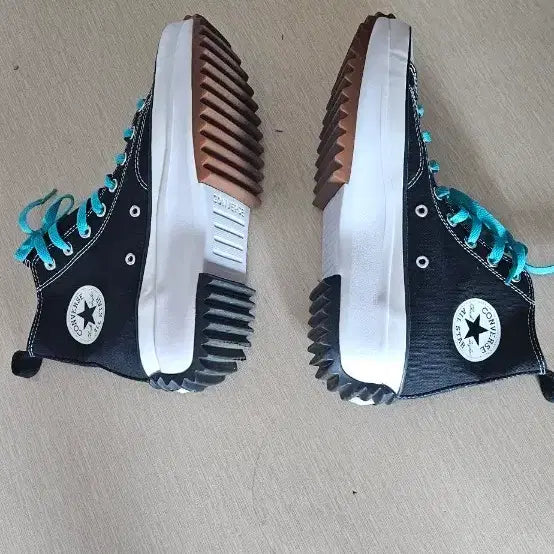[BUNJANG] Converse Run Star Hike Black Mint Laces Hightop / 컨버스 런스타 하이크 블랙 / 민트끈 하이탑
