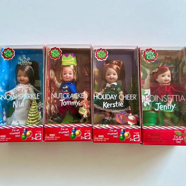 [BUNJANG] Vintage Kelly Christmas Doll Bundle Set / 빈티지 켈리 홀리데이 크리스마스 미개봉 바비인형
