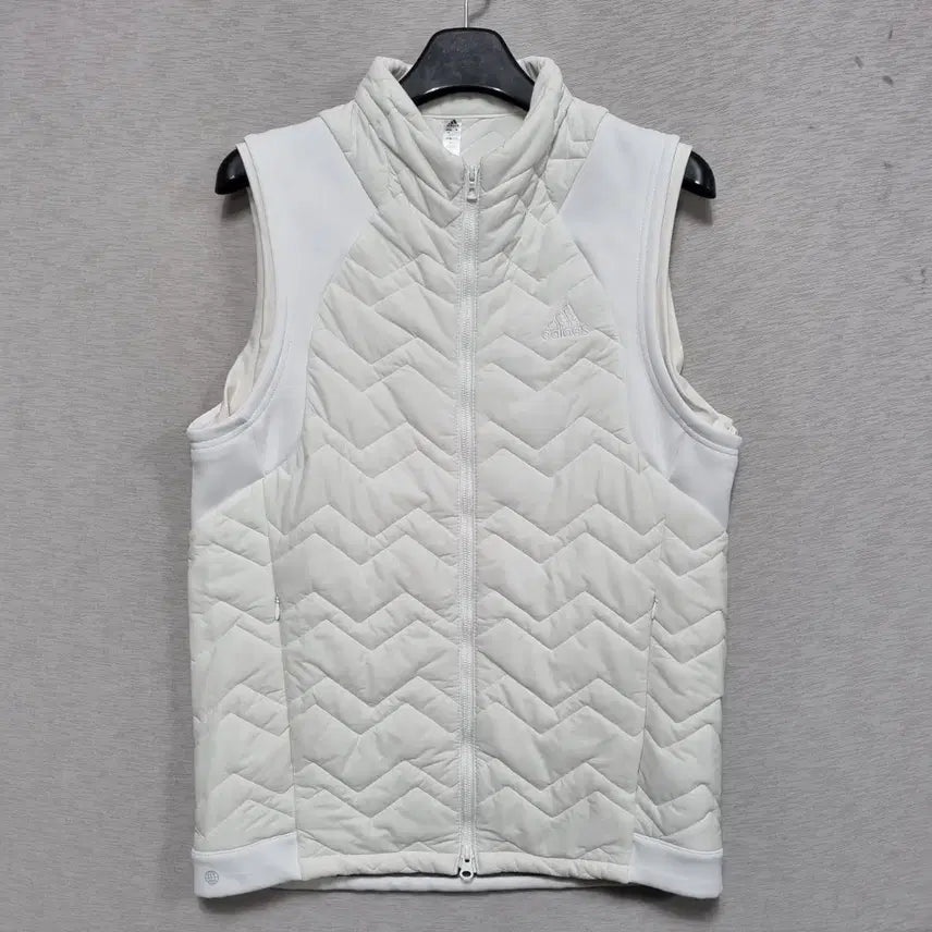 [BUNJANG] Adidas White Quilted Vest / ㅡ아디다스 화이트 누빔 조끼 남95-슬100ㅡ0415