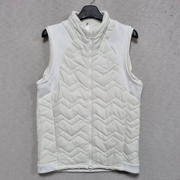 [BUNJANG] Adidas White Quilted Vest / ㅡ아디다스 화이트 누빔 조끼 남95-슬100ㅡ0415
