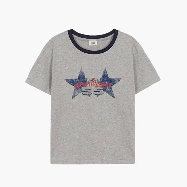 [BUNJANG] Magishood Washed Vintage T-Shirt / 마지셔우드 워시드 빈티지 반팔 티셔츠