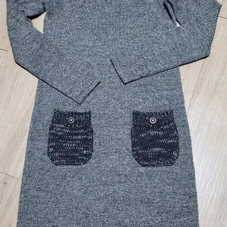 [BUNJANG] Chanel Cashmere Sweater Dress / 정품, 샤넬 케시미어 스웨터 원피스 그레이 EU36