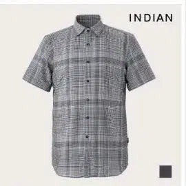 [BUNJANG] Indian 100% Cotton Check Short Sleeve Shirt (2XL) / INDIAN110 새제품택부착 미개봉 코튼100프로 반팔셔츠 2XL