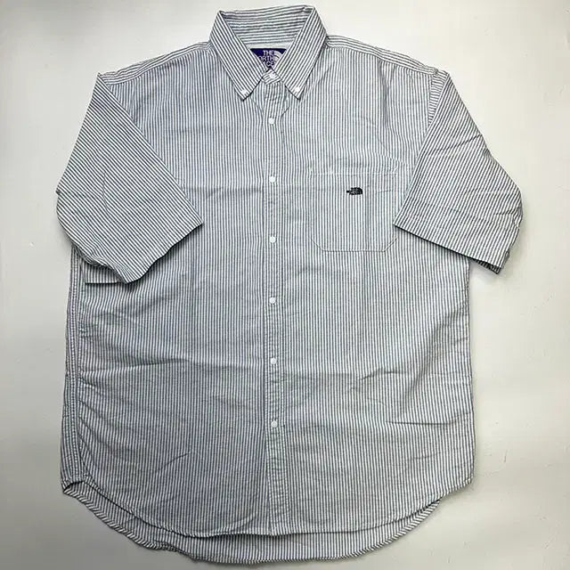 [BUNJANG] The North Face Purple Label Stripe Oxford Button-Down Shirt / 노스페이스 퍼플라벨 스트라이프 셔츠