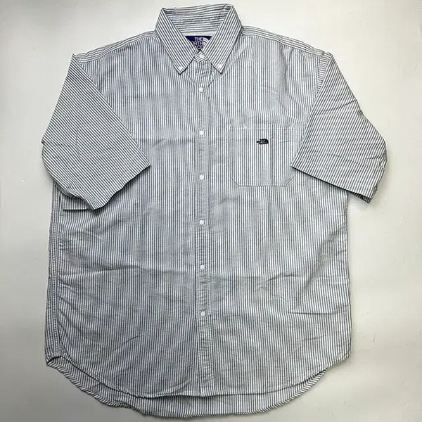 [BUNJANG] The North Face Purple Label Stripe Oxford Button-Down Shirt / 노스페이스 퍼플라벨 스트라이프 셔츠
