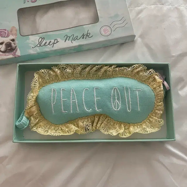 [BUNJANG] P.J. Salvage Lace Sleep Mask Mint Y2K / P.J. Salvage 안대 수면안대 레이스 민트 y2k 갸루