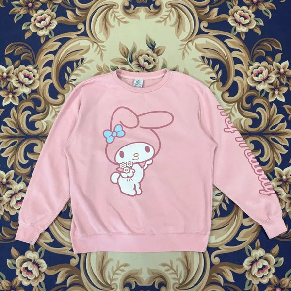 [BUNJANG] Bio World Sanrio My Melody Sweatshirt Strawberry Milk L / (L)바이오 월드 산리오 Sanrio 마이멜로디 맨투맨(딸기우유)