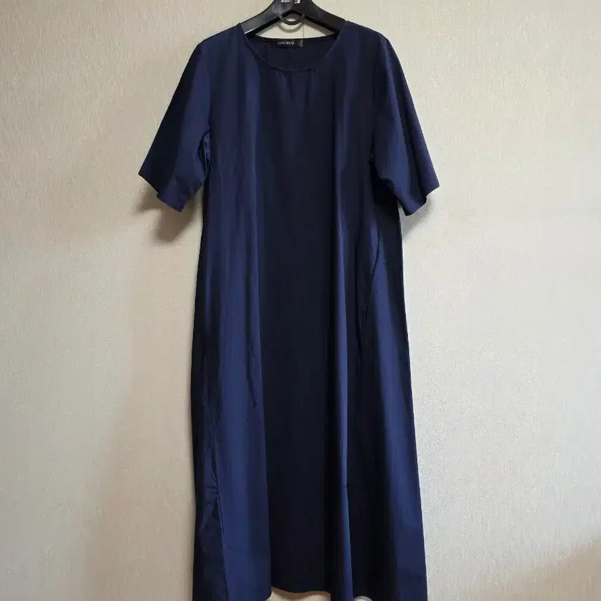 [BUNJANG] Golden Bear Navy Long Dress / 골든베어 롱 원피스