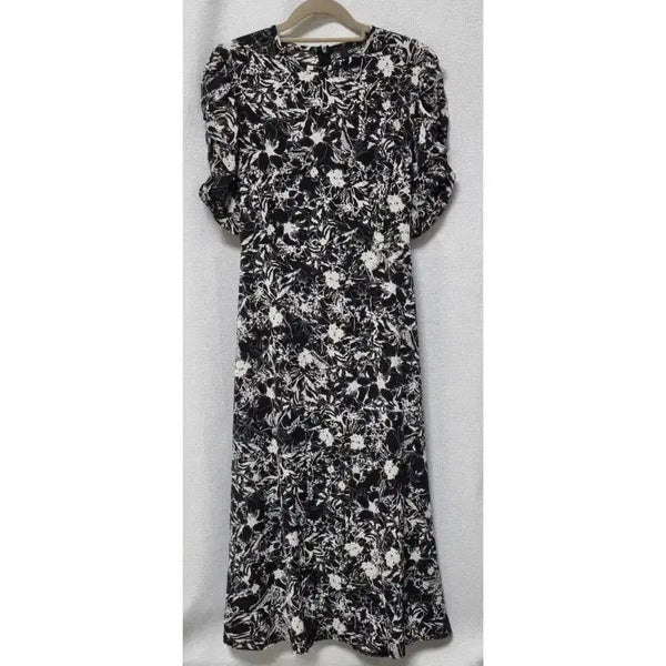[BUNJANG] ab.plus Floral Pattern Long Dress / ab.plus 플라워 패턴 롱 원피스