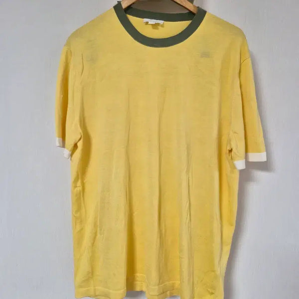 [BUNJANG] COS Yellow/Khaki Ringer T-Shirt XL / 코스 cos 옐로우/카키 링거 반팔 티셔츠 xl