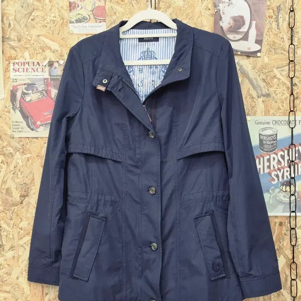 [BUNJANG] Hazzys Navy Women's Transitional Jacket Size 95 / 헤지스 네이비 여성 간절기 자켓 95