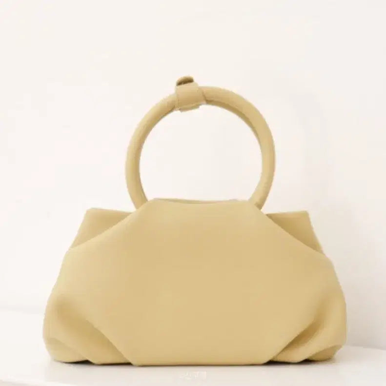 [BUNJANG] Le Masque Cucu Two-Way Tote and Shoulder Bag Mini Pale Lemon / 르마스크 쿠쿠 투웨이 토트 앤 숄더백 미니백 페일레몬