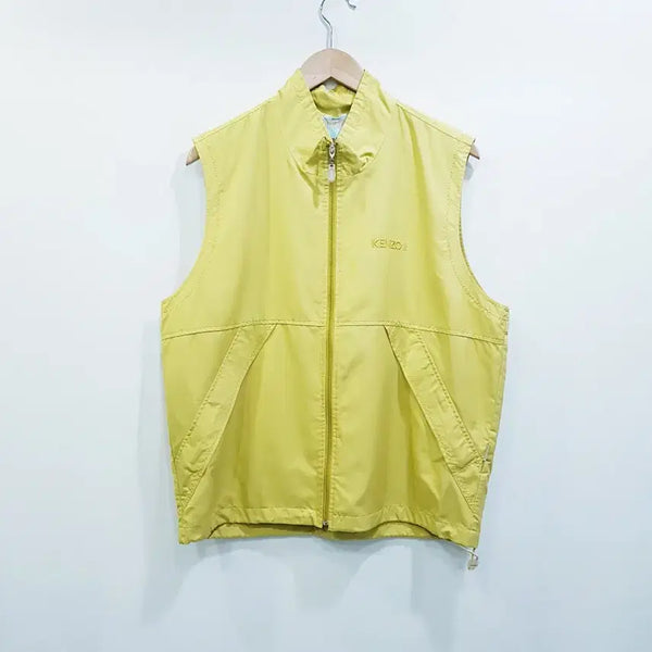 [BUNJANG] Kenzo Embroidered Zip-Up Vest (Men's L) / 겐조 자수 메쉬안감 집업 조끼 베스트 남L Q114
