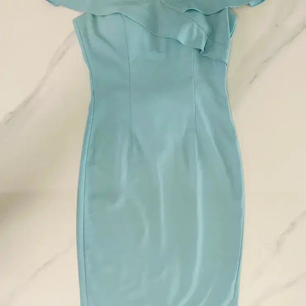 [BUNJANG] Off-Shoulder Party Dress (Size M) / 오프숄더 원피스 파티복 사이즈 M