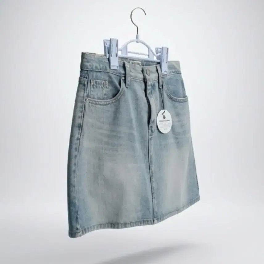 [BUNJANG] Maison de Monde Light Wash Denim Skirt (Women's L) / 여성L/ 메종드몬드 연청 워싱 데님스커트 36-122