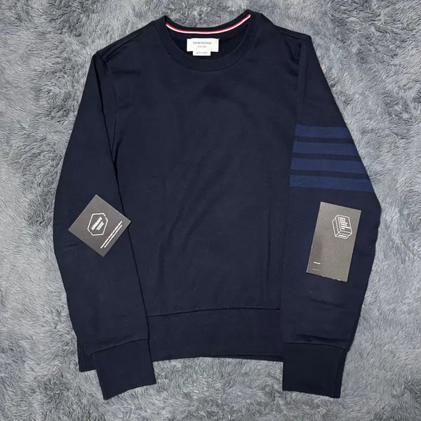 [BUNJANG] Thom Browne Diagonal Stripe Sweatshirt Size 2 / [새상품급/2]톰브라운 사선완장 맨투맨