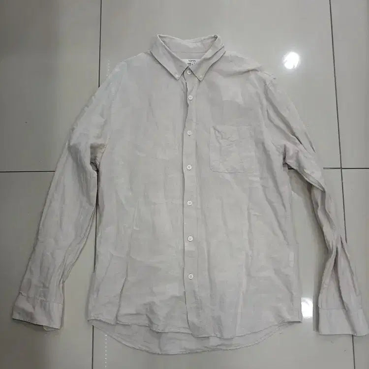 [BUNJANG] TOPTEN 100 Size Linen Shirt / 탑텐 100사이즈 마60% 린넨 남방 중고 가슴55총76어깨44팔62