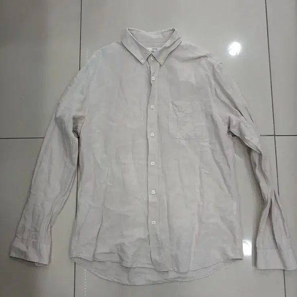 [BUNJANG] TOPTEN 100 Size Linen Shirt / 탑텐 100사이즈 마60% 린넨 남방 중고 가슴55총76어깨44팔62